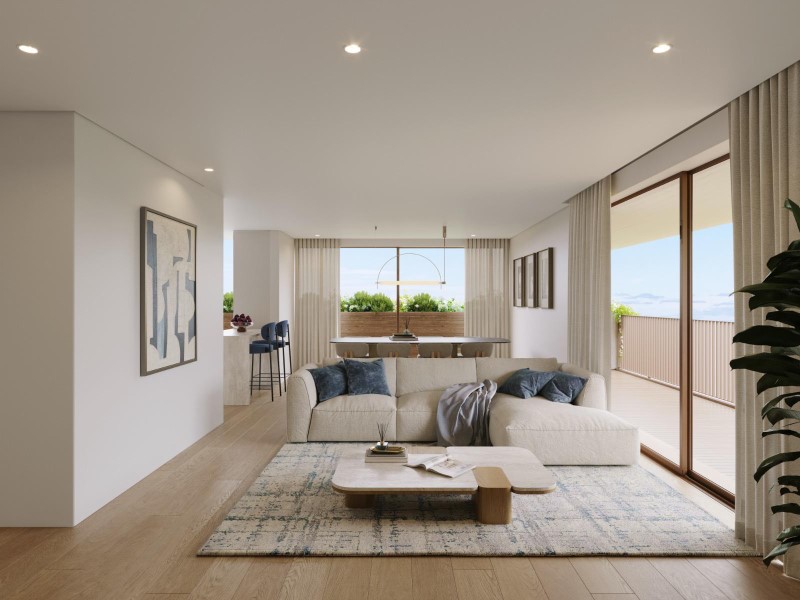3-bedroom apartment in São Felix da Marinha with sea view