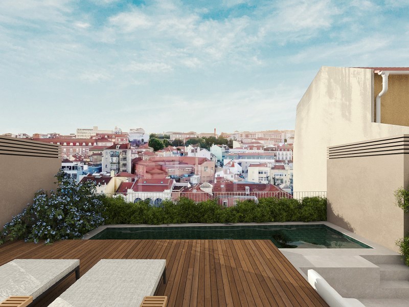 Building with Approved Project in Graça, Lisbon