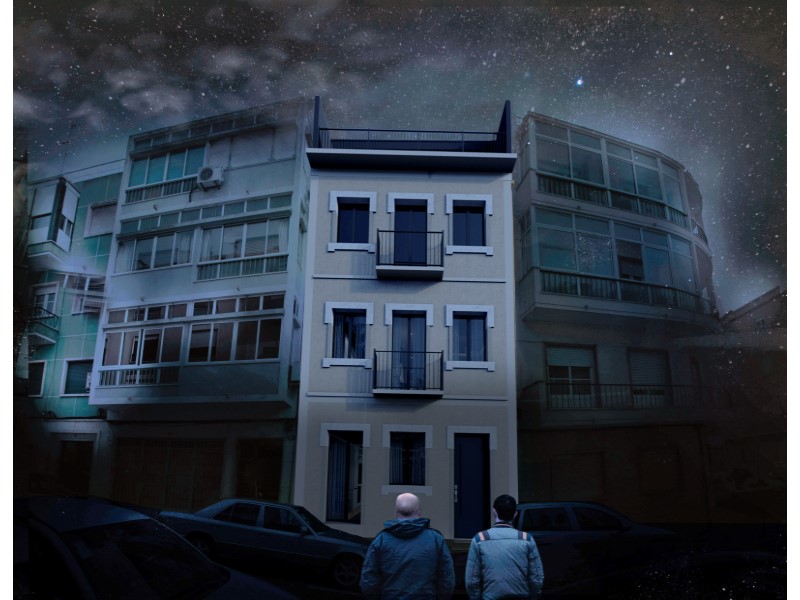 Building for the Reconstruction of 4 T1 Apartments - With Paid License