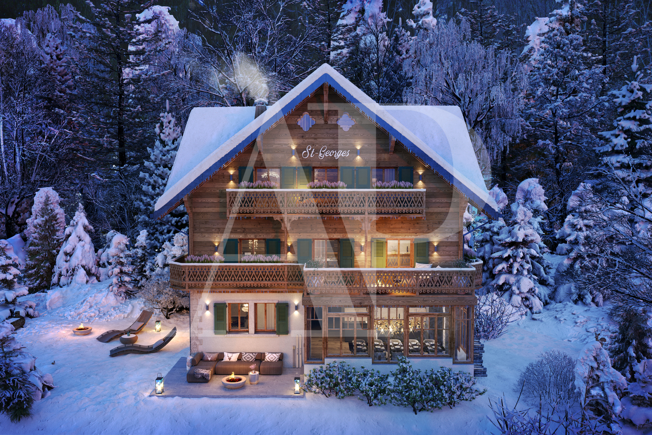 Luxurious Duplex under the eaves off-plan in Champéry