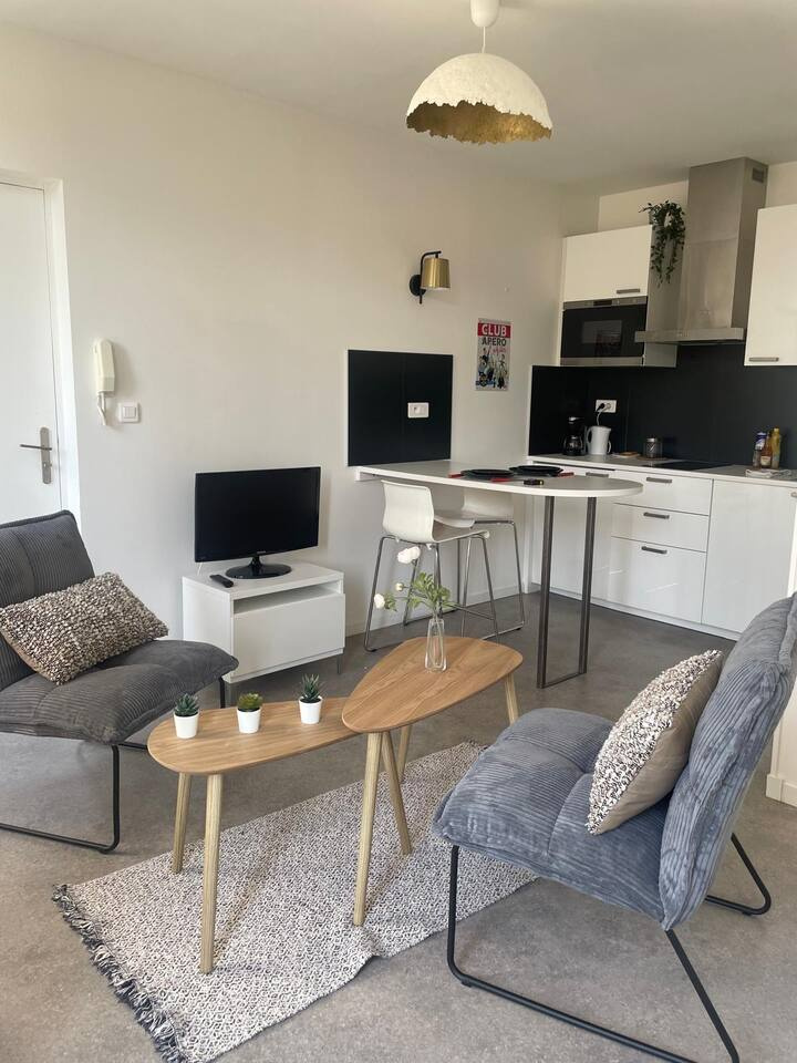 SET OF 4 STUDIOS AND ONE BEDROOM FURNISHED AND EQUIPPED IN THE HYPER CENTER OF REIMS