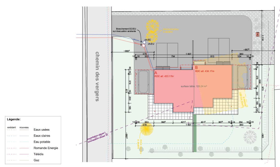 Building plot with permit accepted – Two adjoining villas