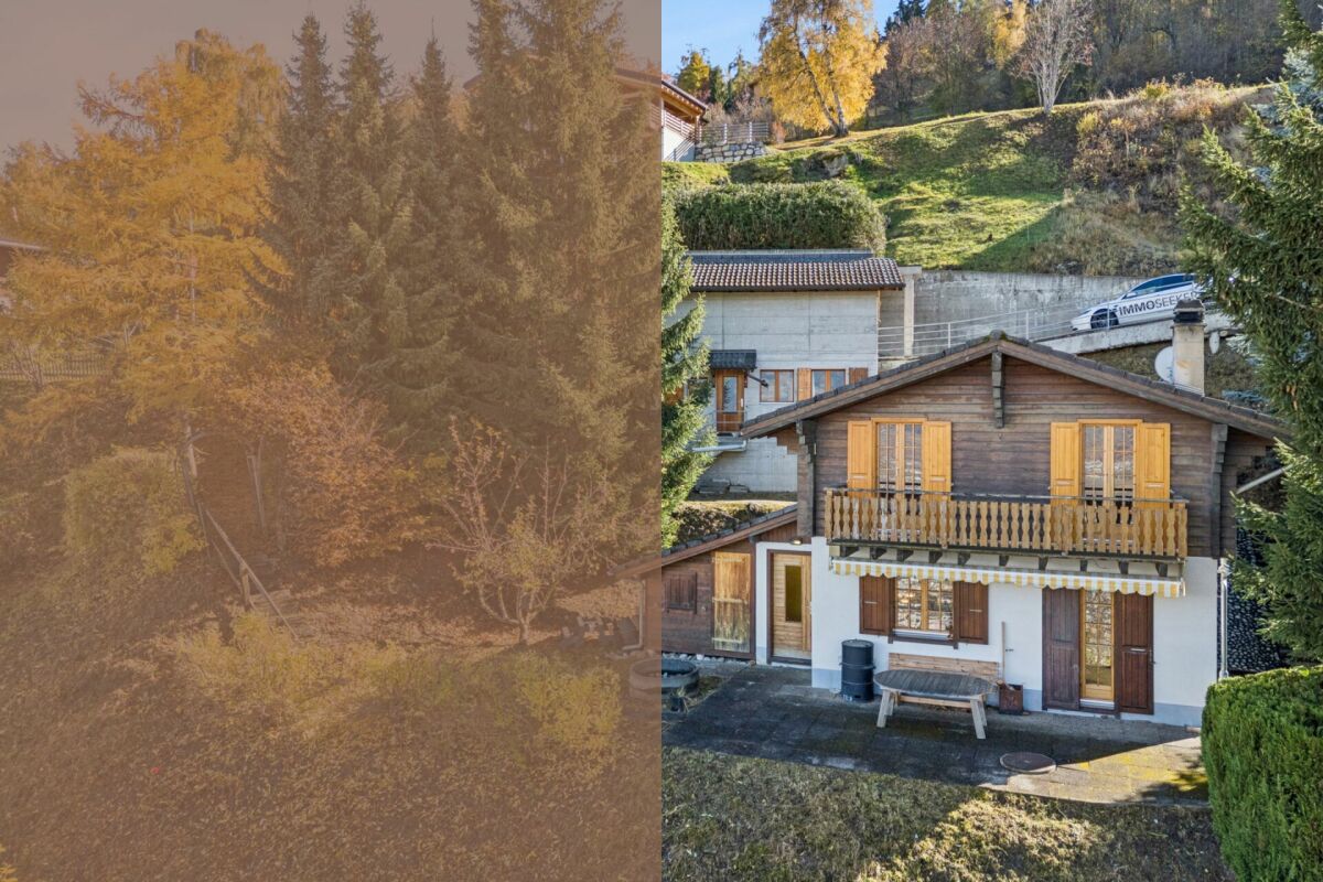 4.5-room chalet with annex and panoramic view over the Valais mountains