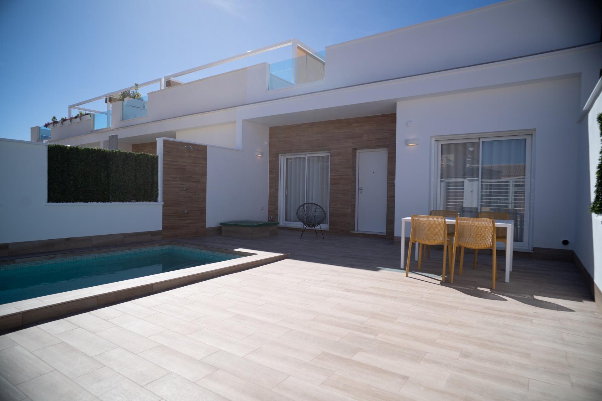 New build townhouse for sale with private pool in San Javier