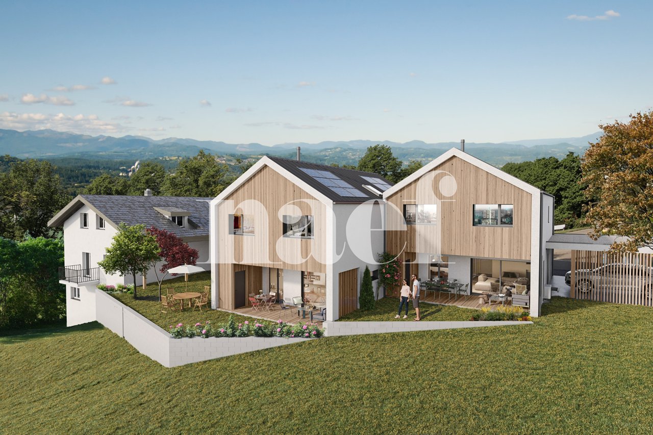 New 5.5-room semi-detached villa with terrace and garden for sale in Rueyres-St-Laurent