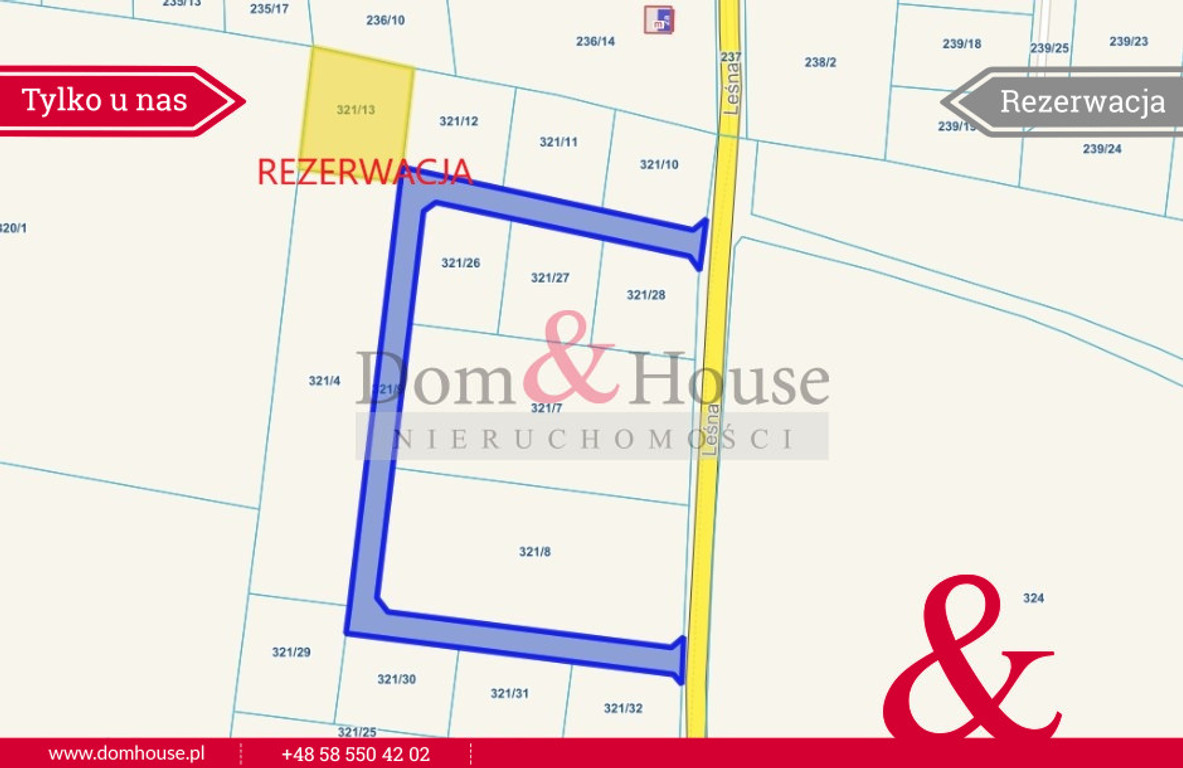 Land Plot for sale, pomorskie nowodworski , Leśna (Stegna, Poland)