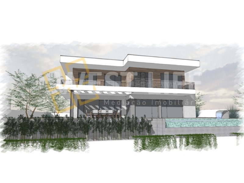 URBAN land of 713m2 with APPROVED PROJECT - contemporary 4 bedroom villa with swimming pool - Ericeira