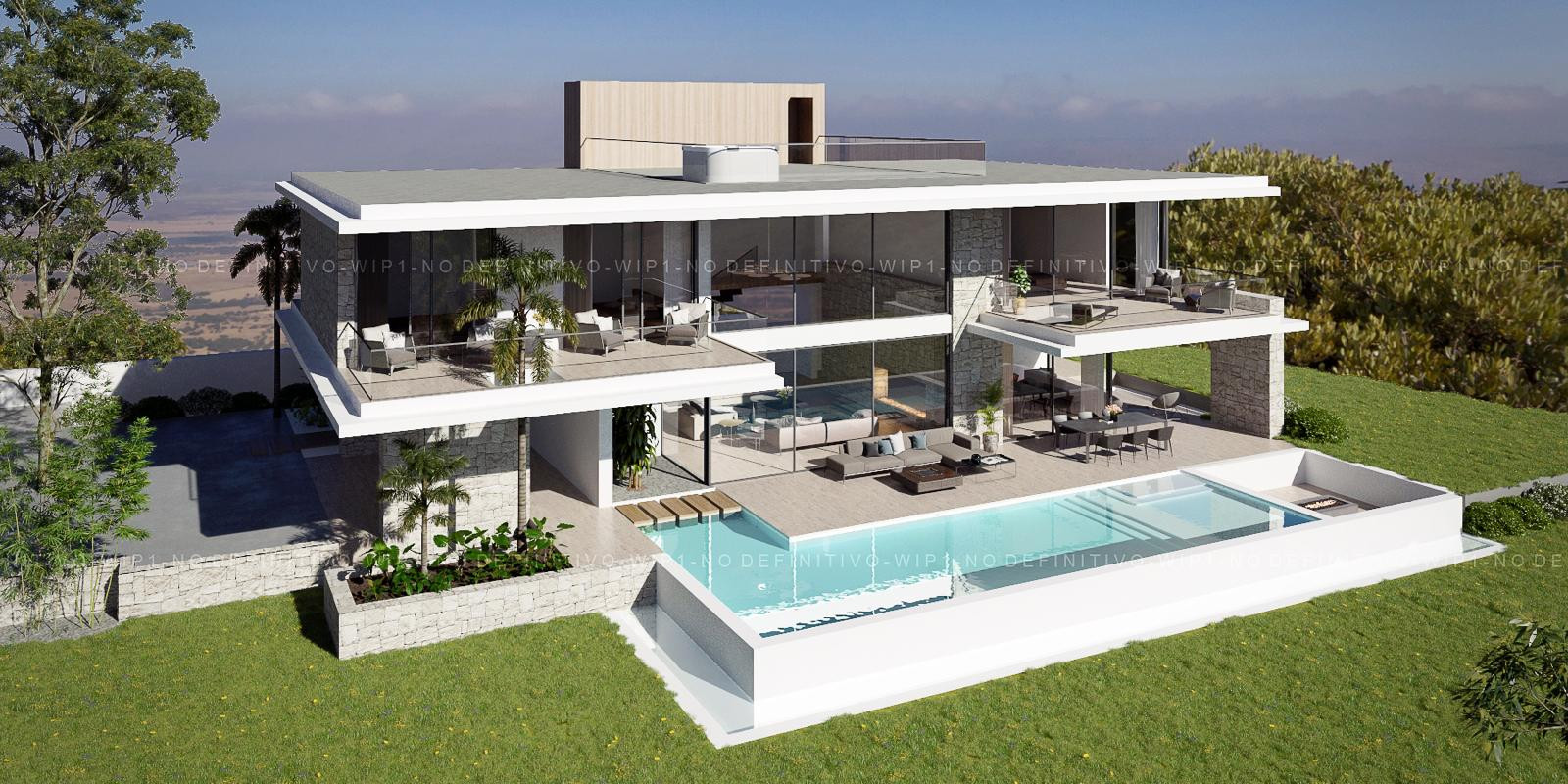 Luxury villa with high energy efficiency