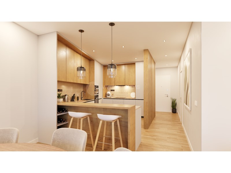 2 bedroom flat with two balconies and two bathrooms, in Costa da Caparica