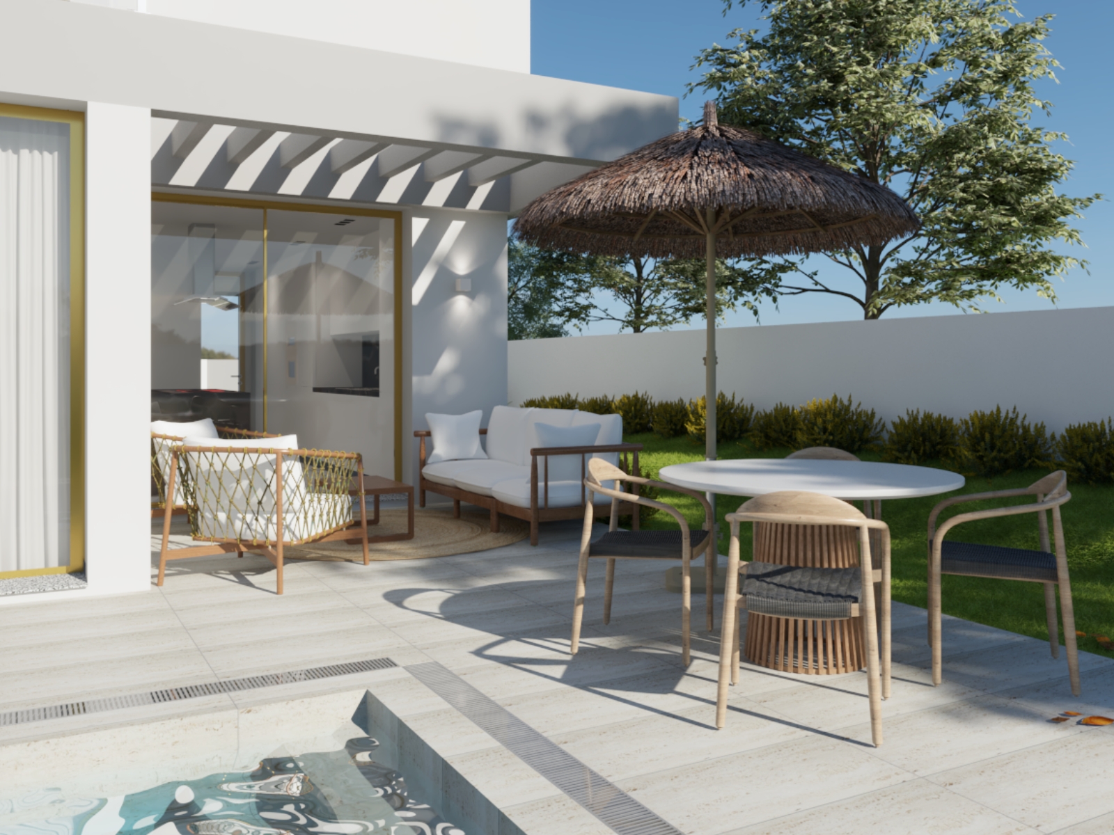 3-bedroom villa with garden, pool and view of the Serra de Sintra