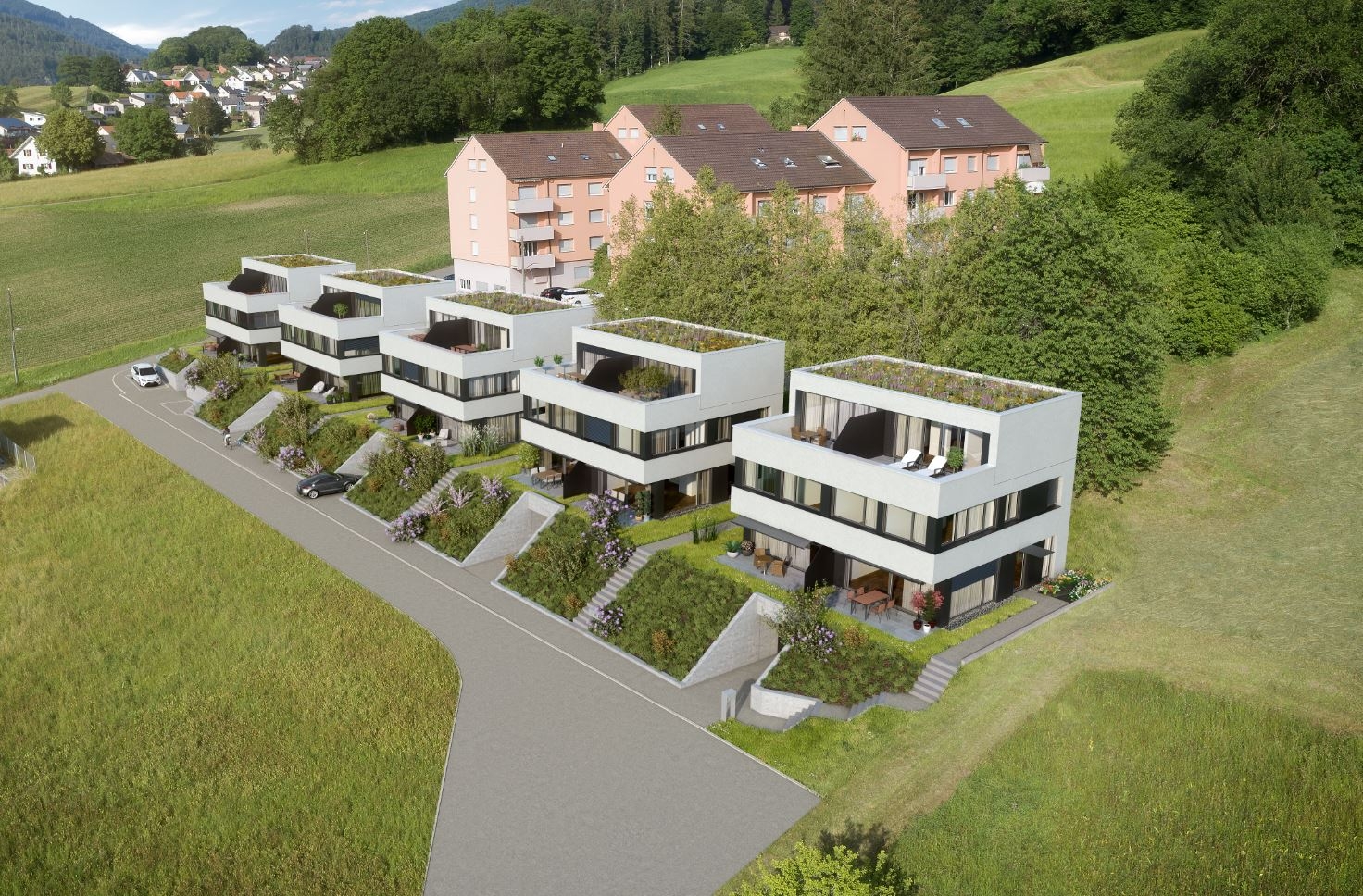 Exclusive 5.5-room newly built single-family house with two parking spaces