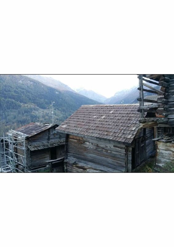 Barn to renovate with a view of the Valais Alps