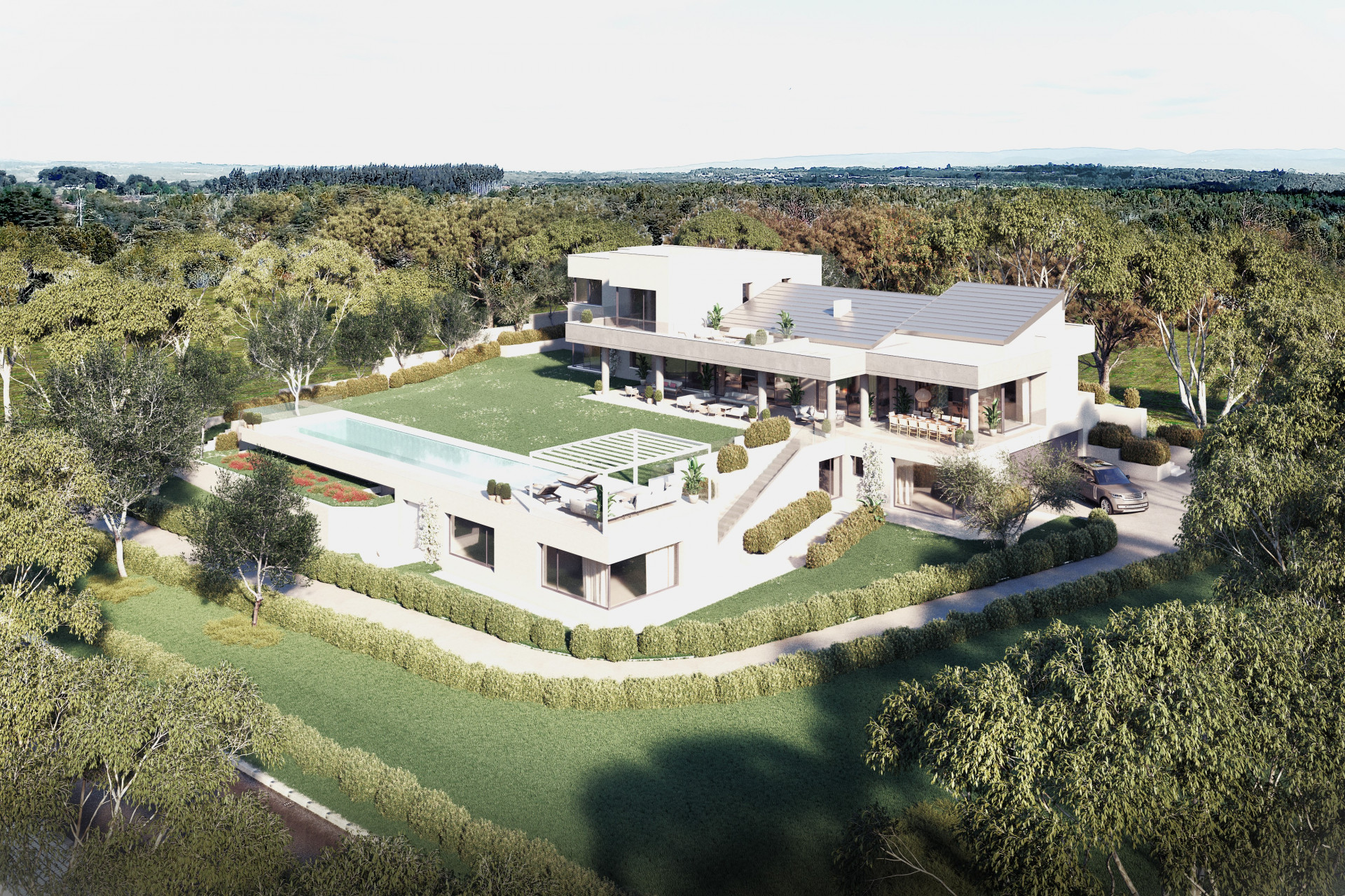 Exclusive new villa sold off plan in Sotogrande Alto.