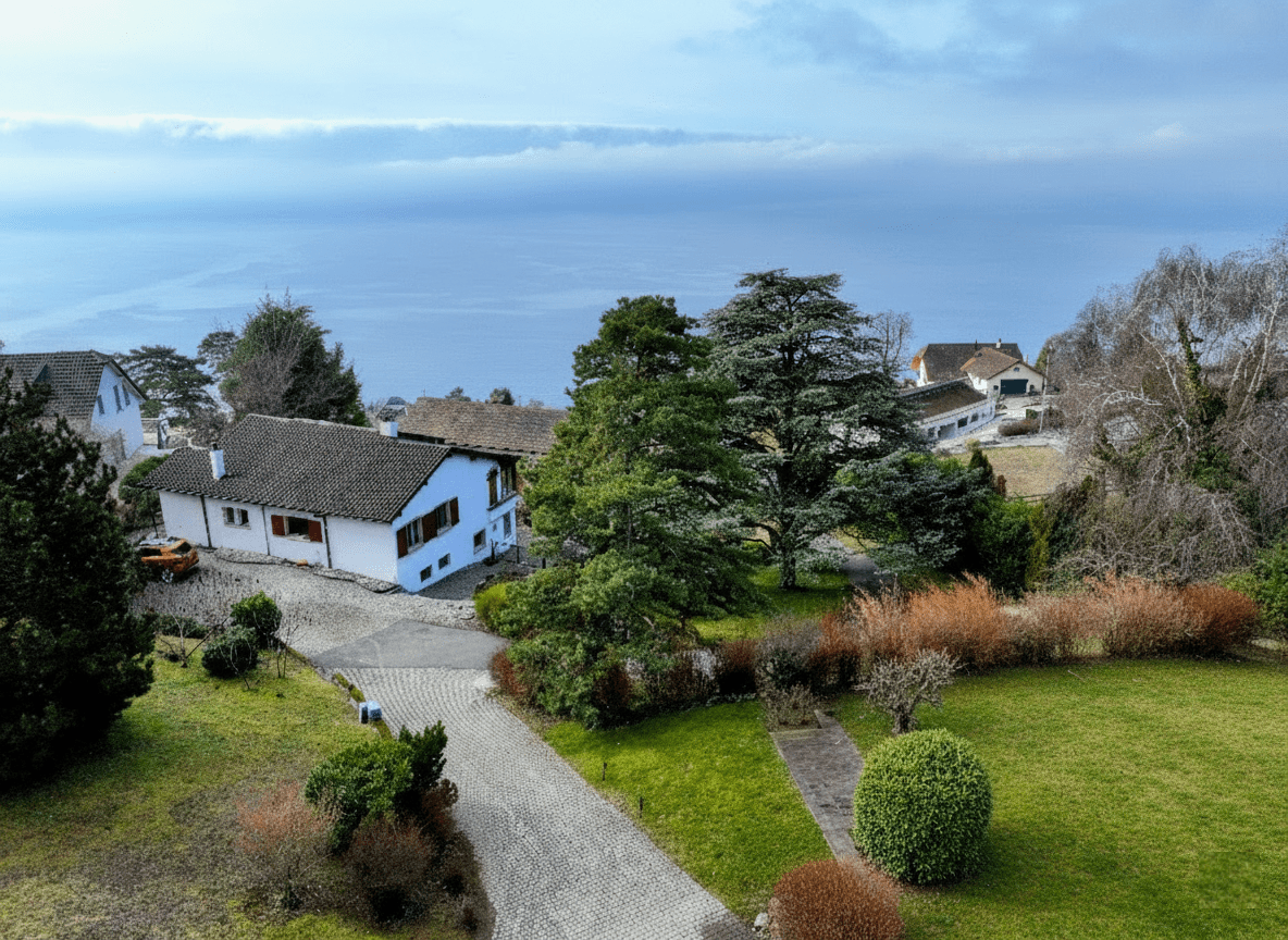 GRANDVAUX/BOURG-EN-LAVAUX; - MAGNIFICENT BUILDING PLOT OF 1'560M2;