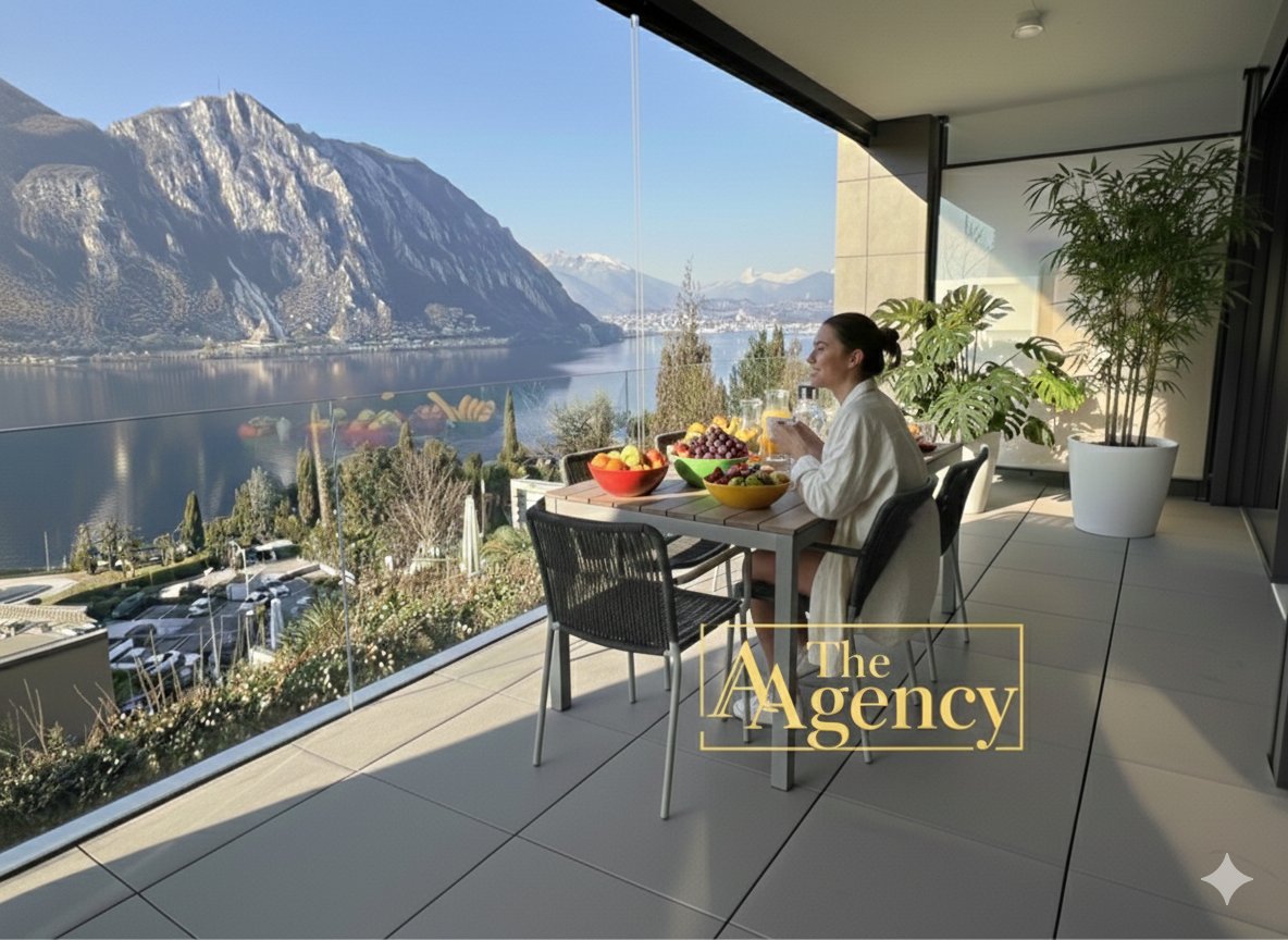 Lake view, new 2.5 apartment with terrace