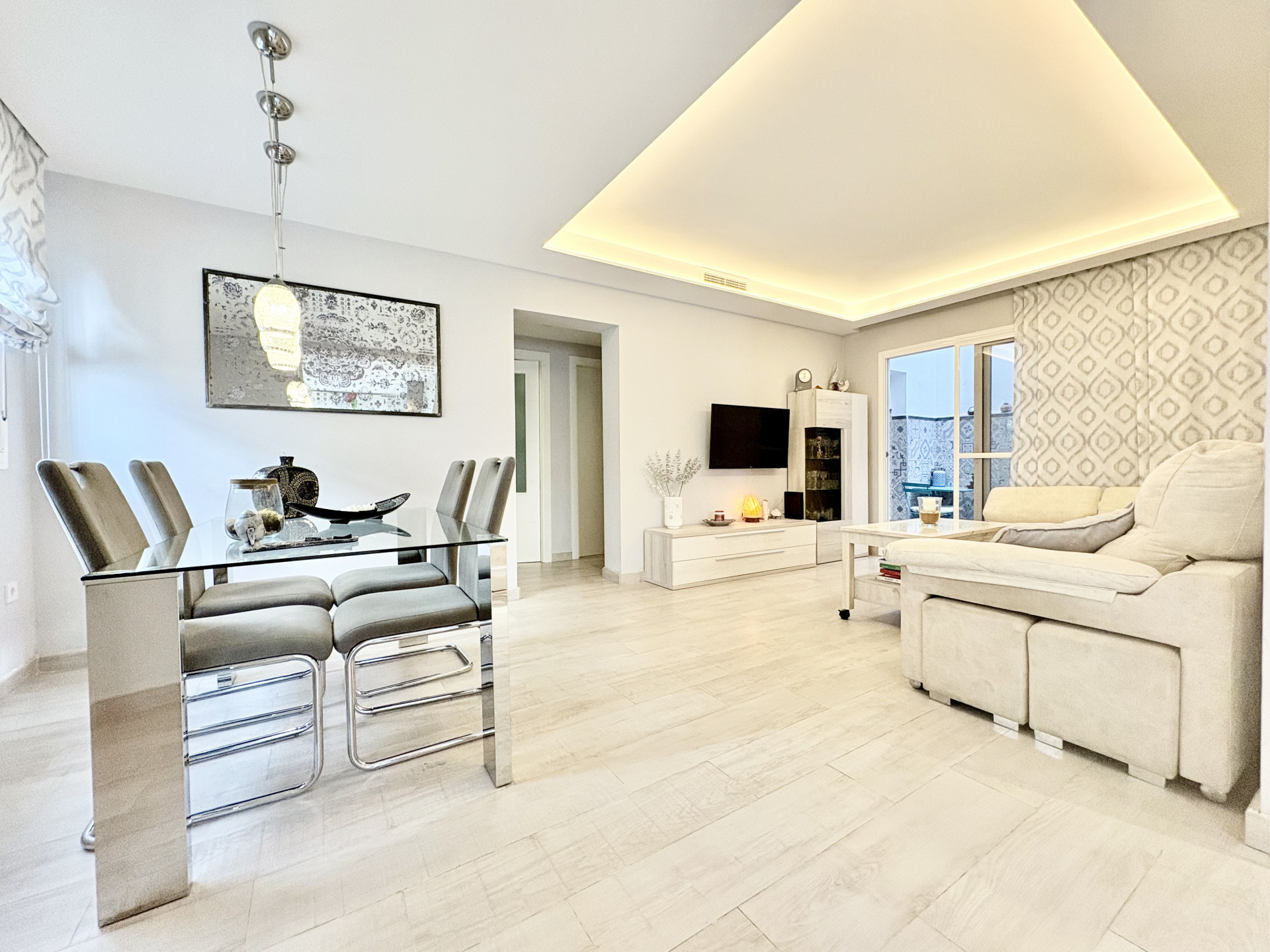 Modern Two Bedroom Ground Floor Apartment in Central Cala de Mijas, Just 100m from the Beach