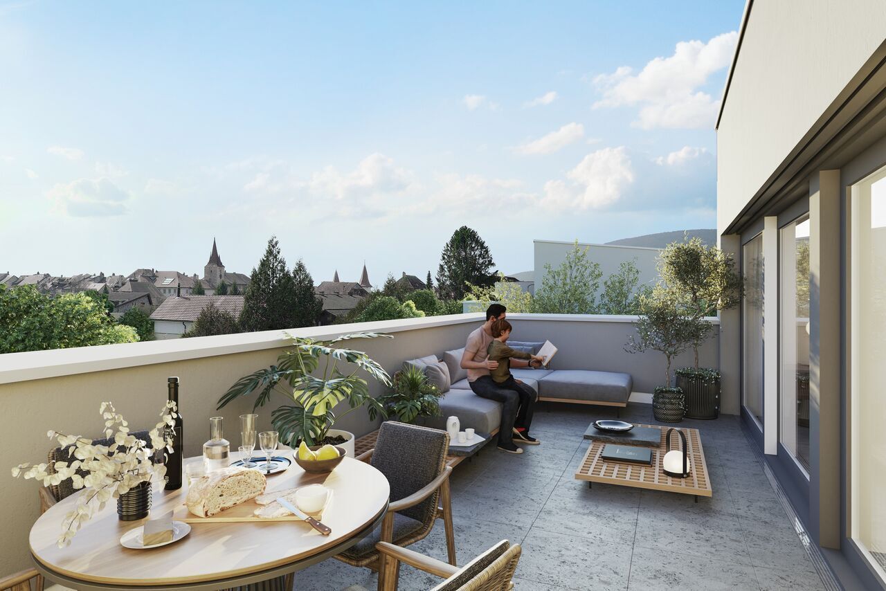 A modern 5.5-room villa combining comfort, light and serenity