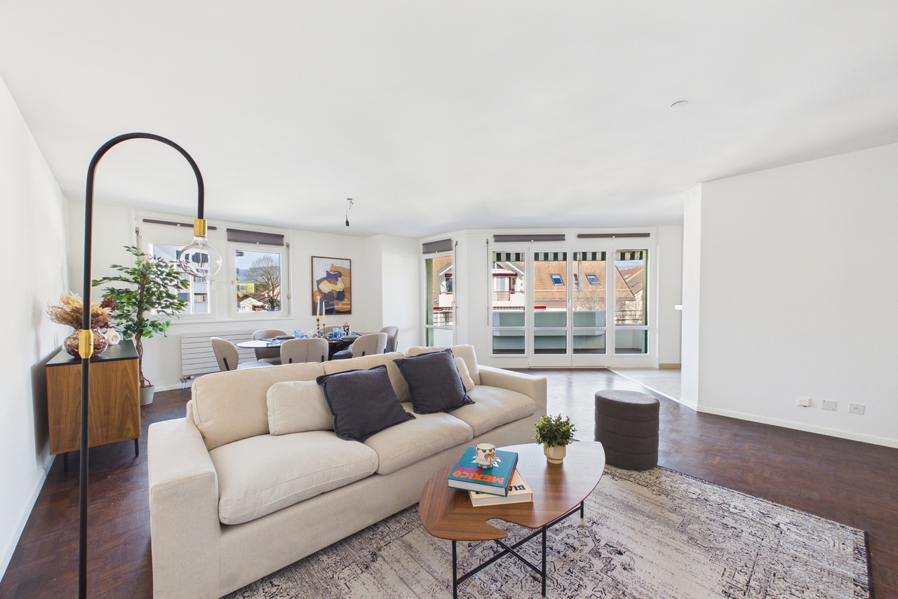 Attic with beautiful volumes