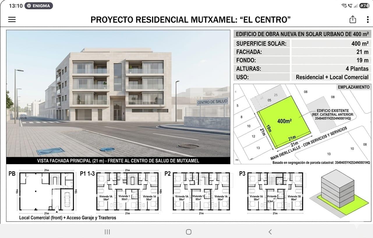 STRATEGIC OPPORTUNITY IN MUXAMEL: URBAN LAND