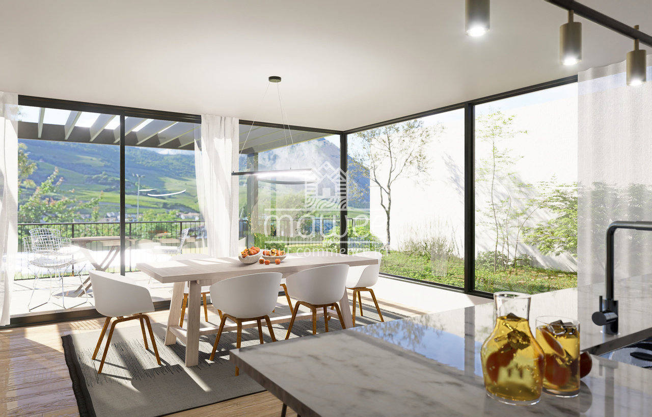 New contemporary villa in Saillon – A preserved living environment