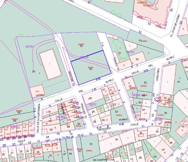 Sale of plot of 804 m2, in C/ Alheli -Barrio Las Flores