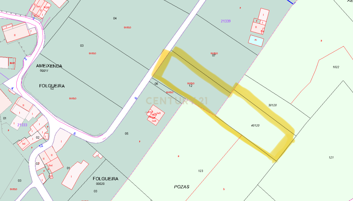 Building plot for sale in Ames – 3,000 m² with excellent location near Santiago de Compostela. With a water well.