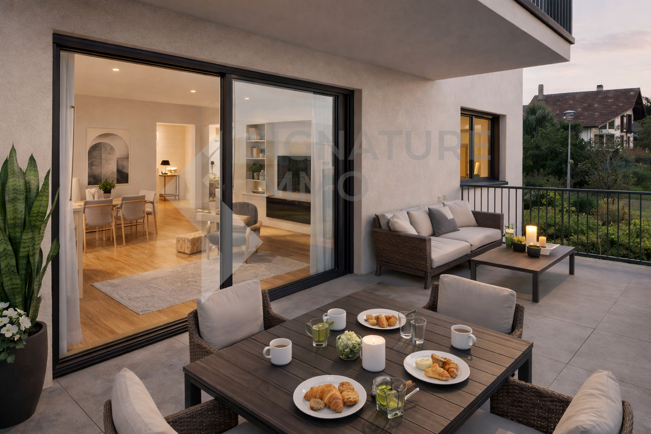 4.5 rooms with exceptional brightness