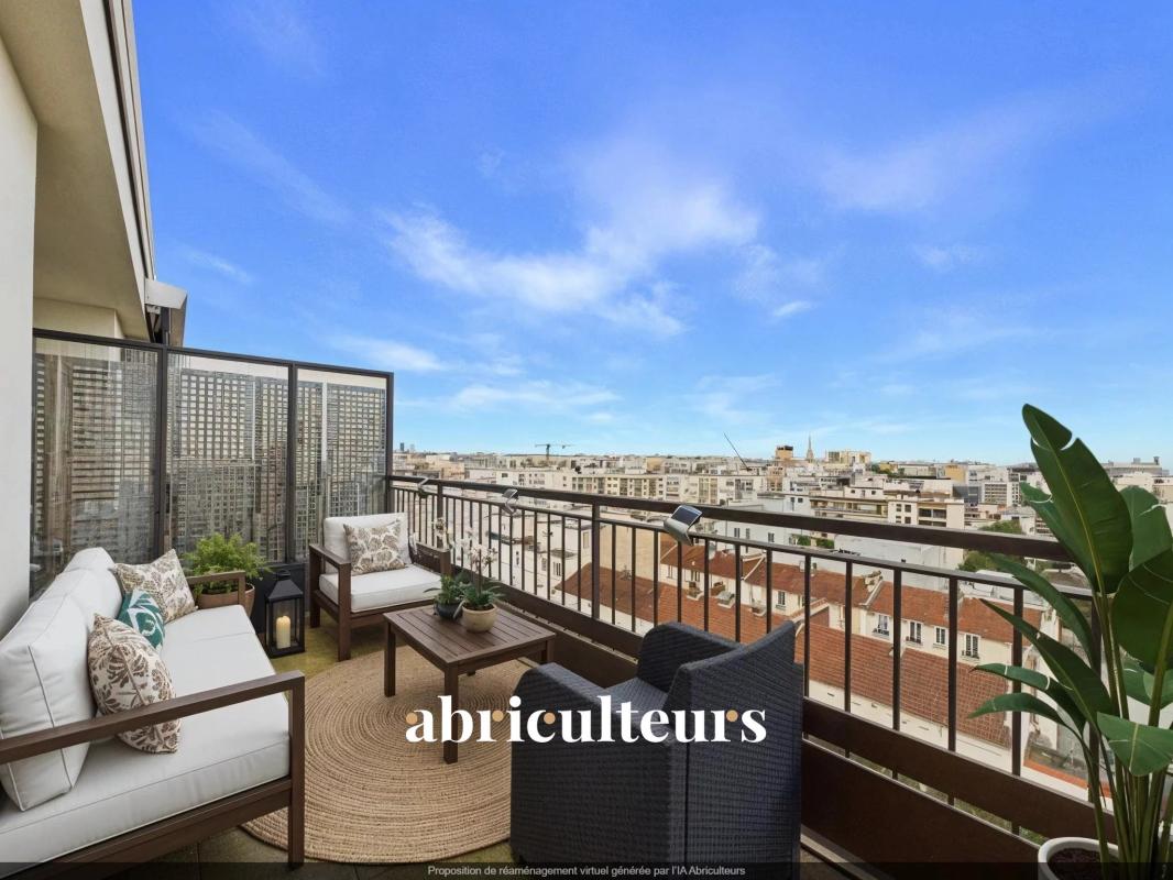 BOULOGNE BILLANCOURT - STUDIO WITH LARGE TERRACES AND EIFFEL TOWER VIEW - 24 M² - 260 000€