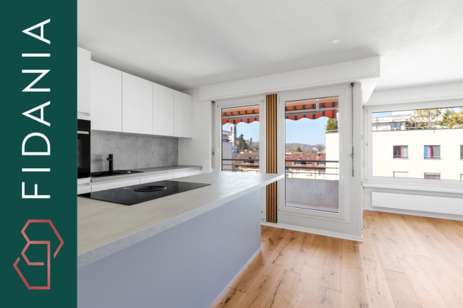 Panoramic view over the rooftops of Kreuzlingen