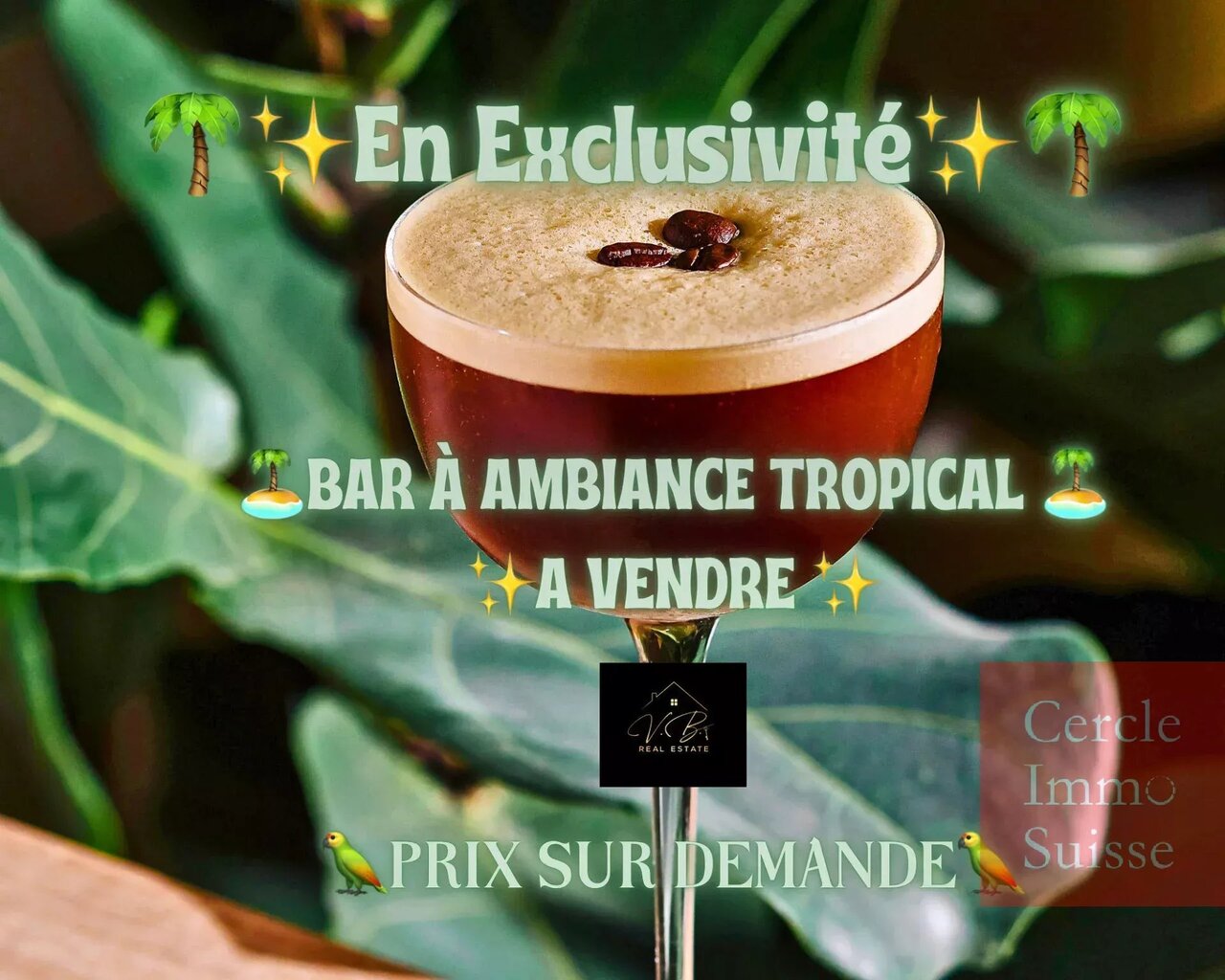 - Sole Agent - Atmospheric Bar for Sale Left Bank Geneva