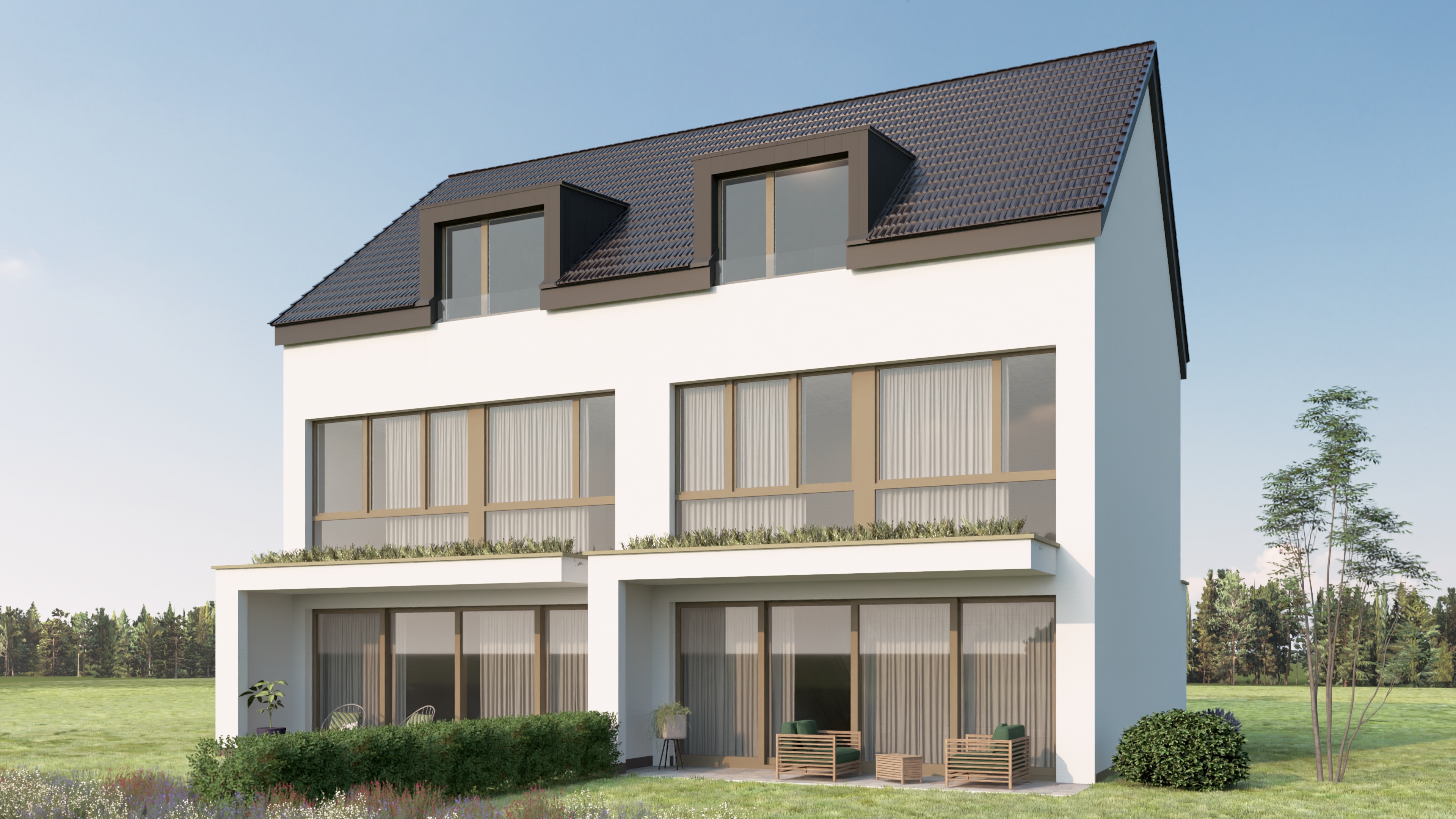 Modern 6.5 room semi-detached house A1 in Oberkulm AG