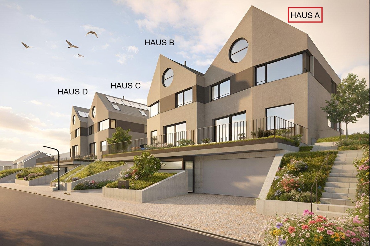 New construction project Allmendgasse with four 7.5-room semi-detached houses (House A)