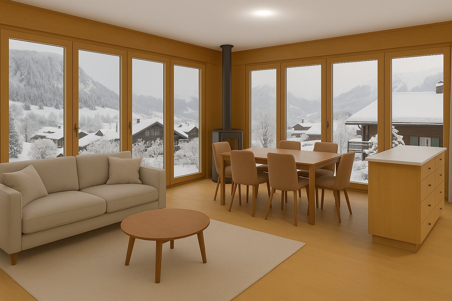 Balcon Traversant & Lumière Alpine LOT 3 : Un 4.5 Pièces dÉlégance
