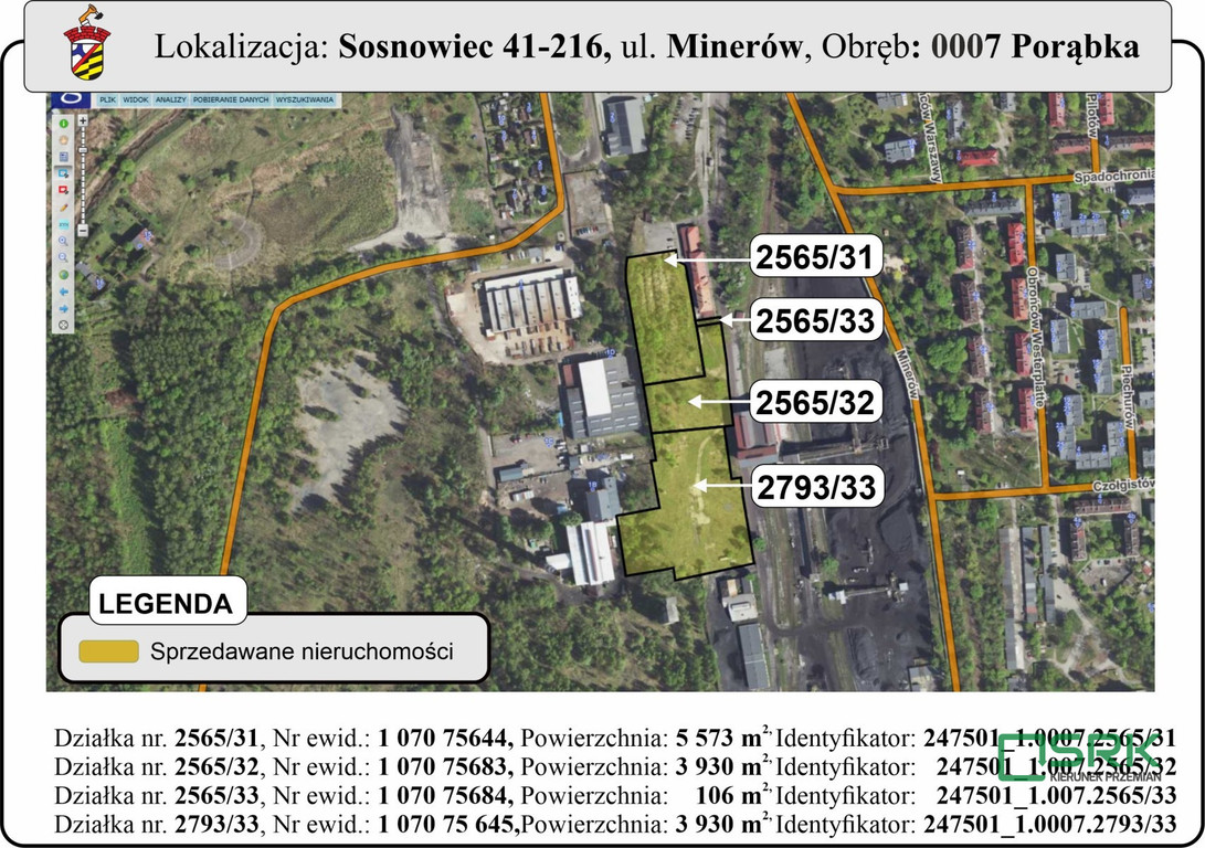 Land Plot for sale, śląskie, Minerów (Sosnowiec, Poland)