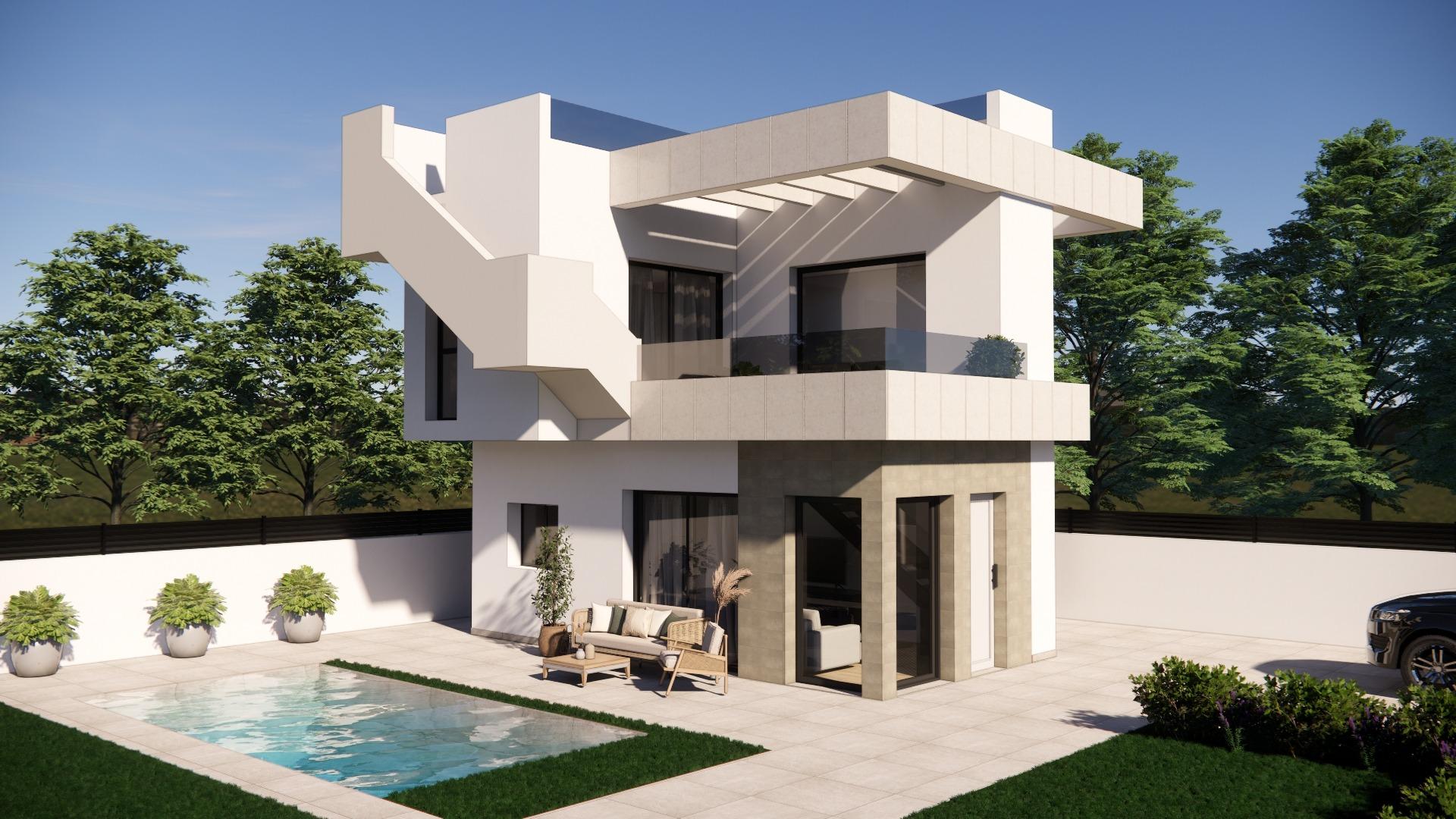 New build 3-bedroom villa for sale in Los Montesinos
