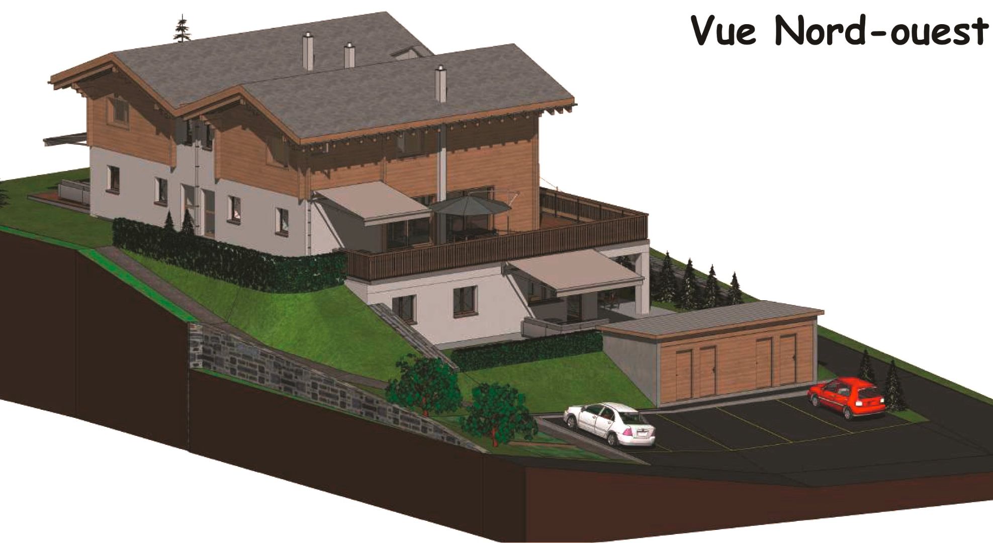 Superb 4.5 room apartment with garden level in Evolène