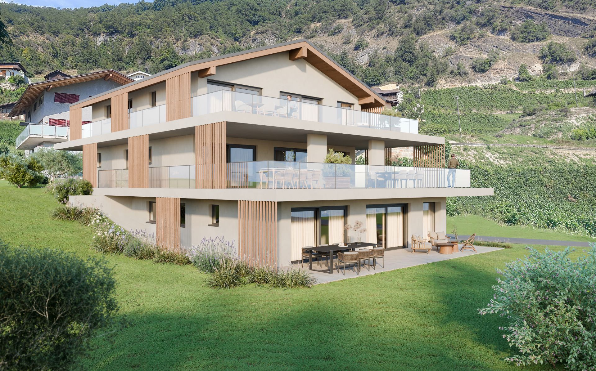 WORK IN PROGRESS A flanthey Superb 4.5 room penthouse large terrace and south facing view