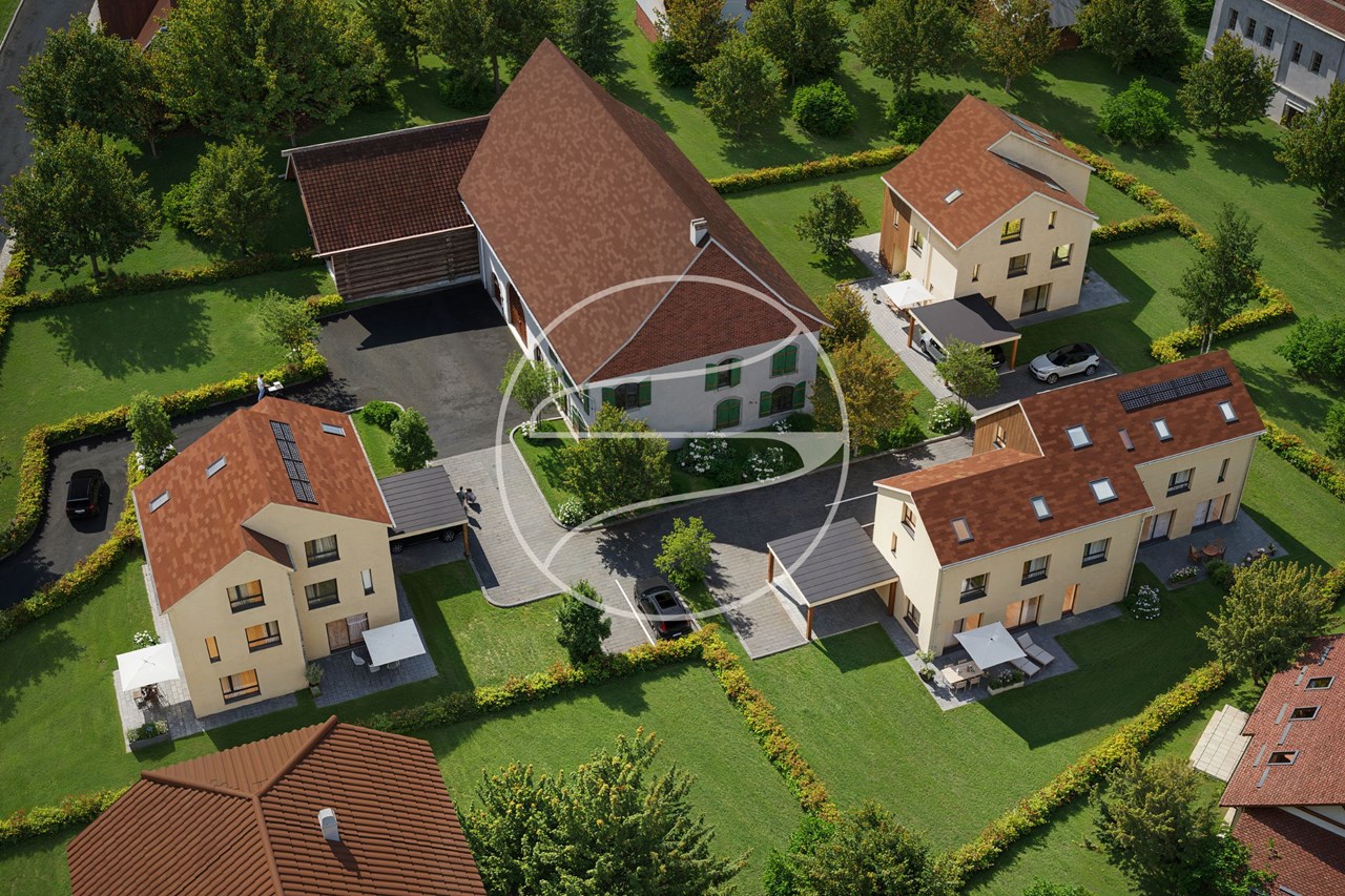 Promotion of 6 semi-detached villas of 4.5 and 5.5 rooms for sale in Corcelles-près-Payerne