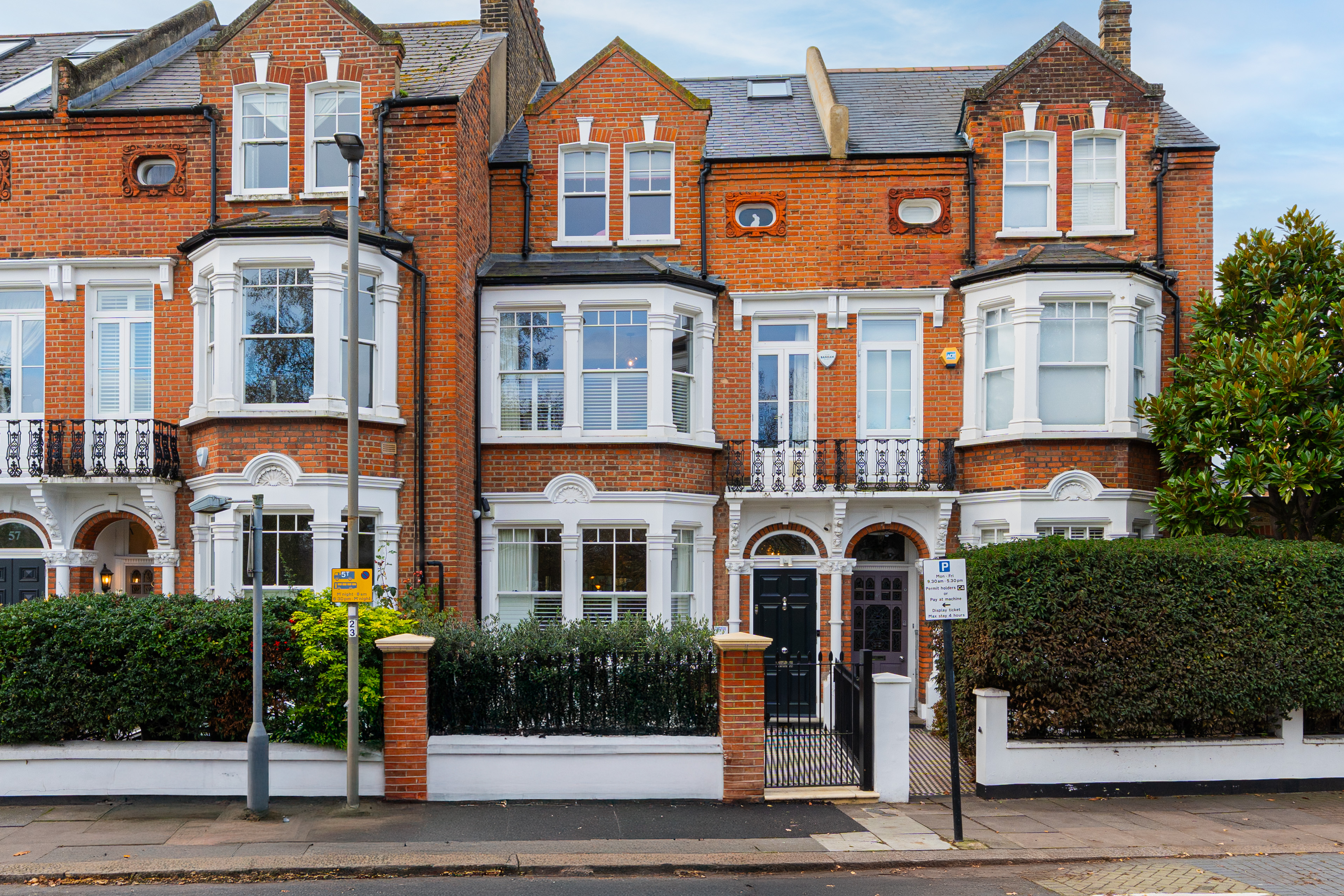 A fully refurbished six-bedroom family house on Clapham Common