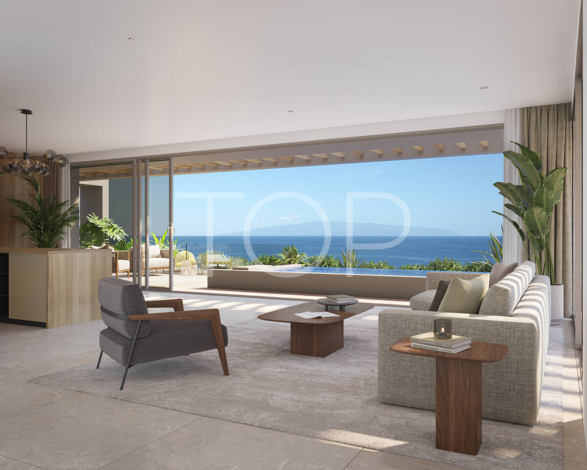 Brand new beachfront penthouse with private pool in privileged area of Rokabella, Costa Adeje
