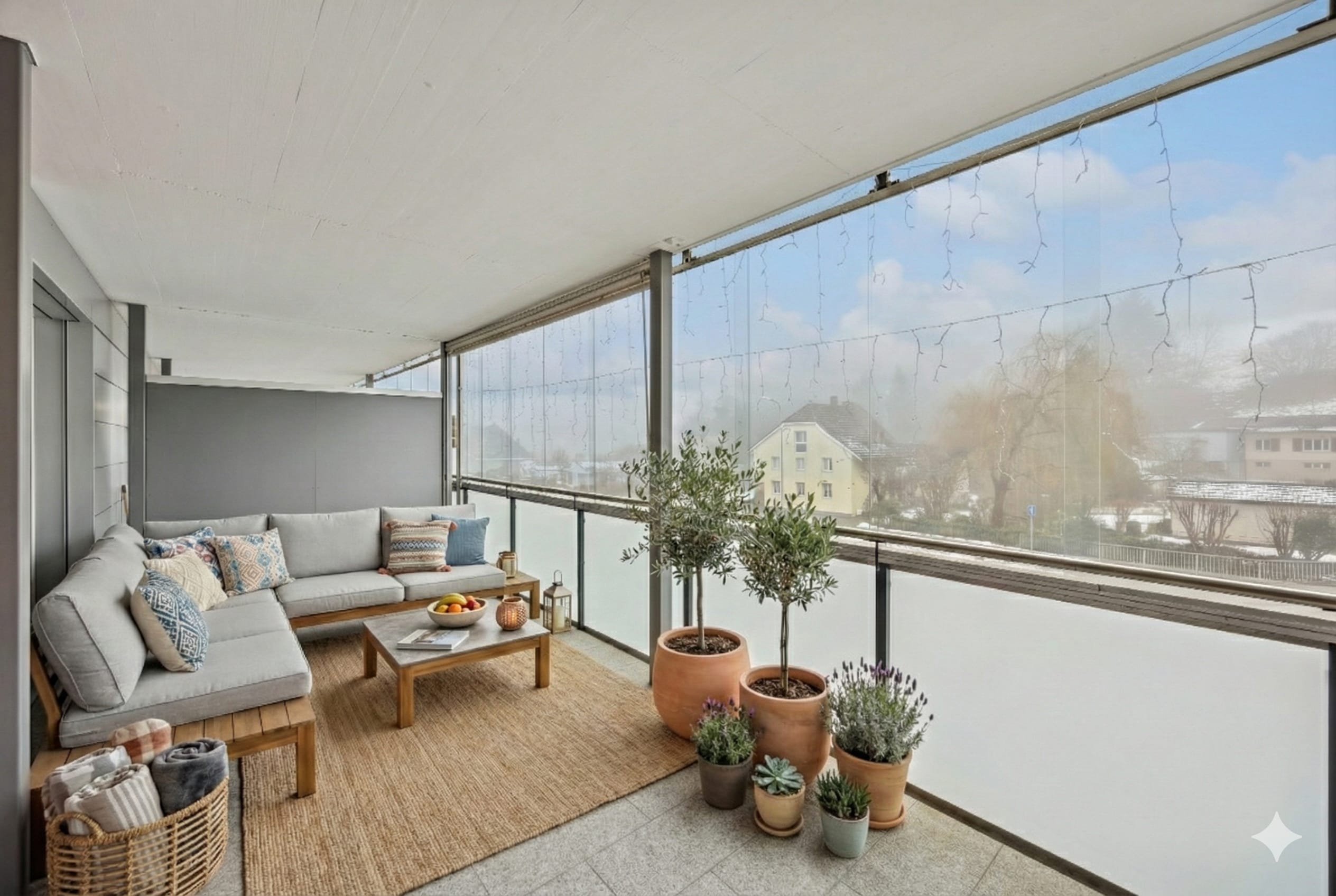 Bright 3.5-room apartment with large terrace for sale in Trimbach