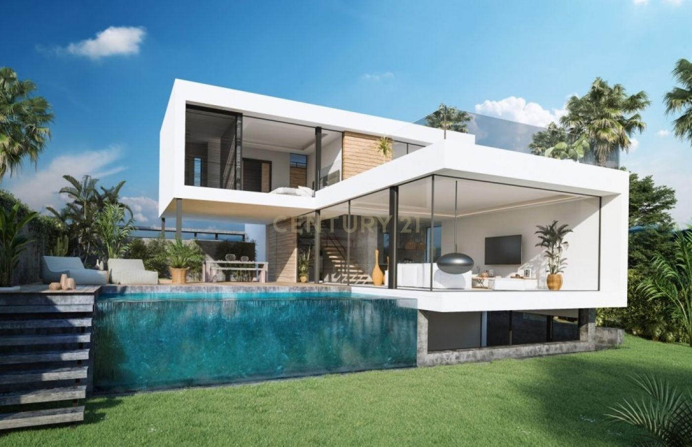 Modern first line golf villa
