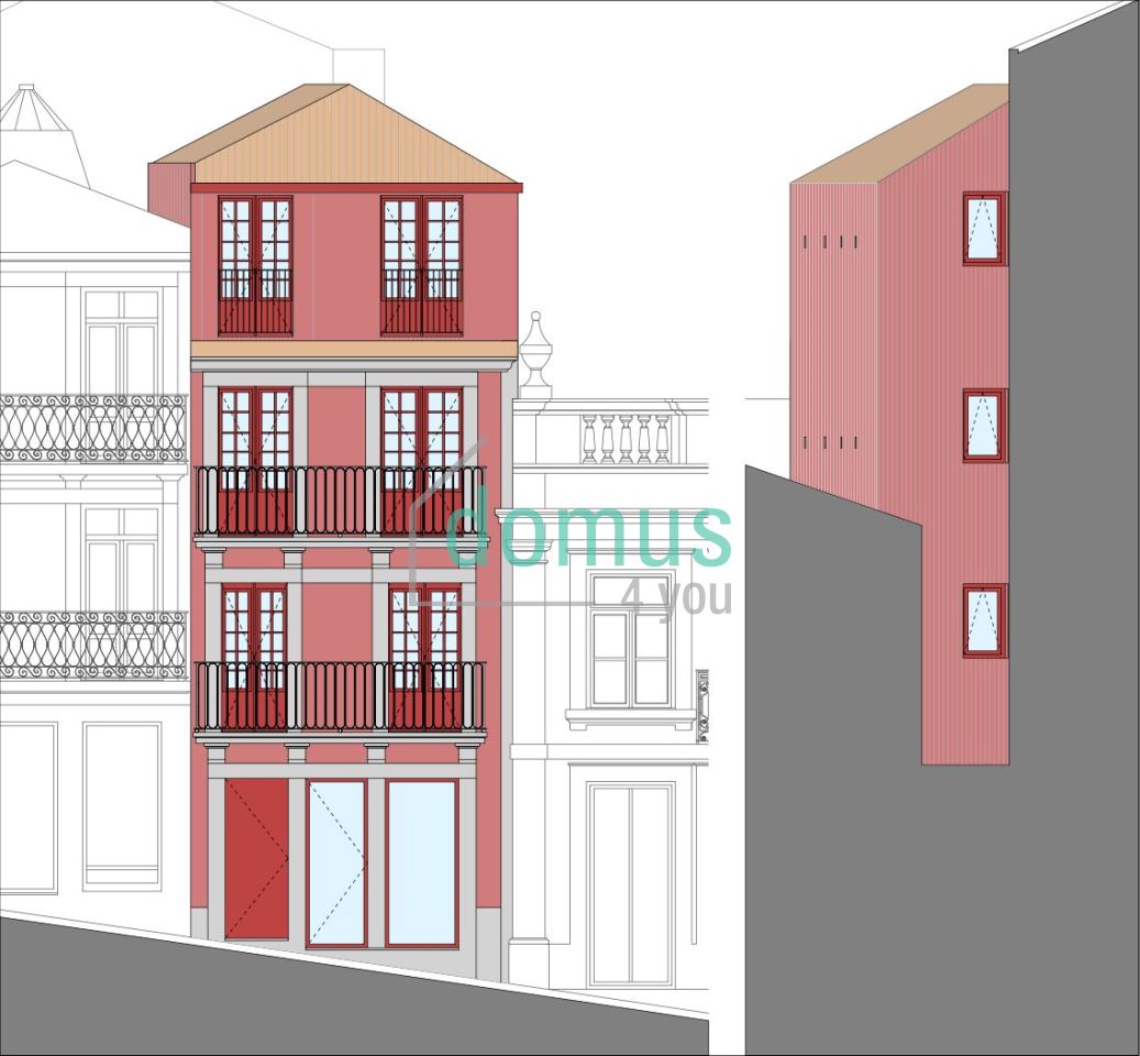 Mixed-use building with approved project