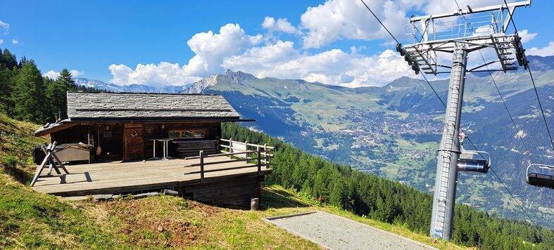 Wonderful restaurant on the ski slopes