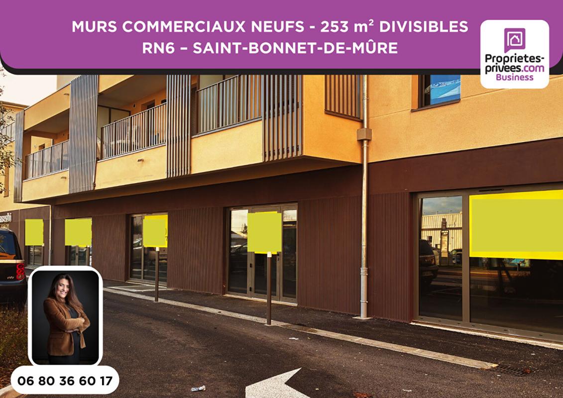 COMMERCIAL WALLS 253 m² DIVISIBLE - RN6 - INVESTOR / OPERATOR - SAINT-BONNET-DE-MÛRE
