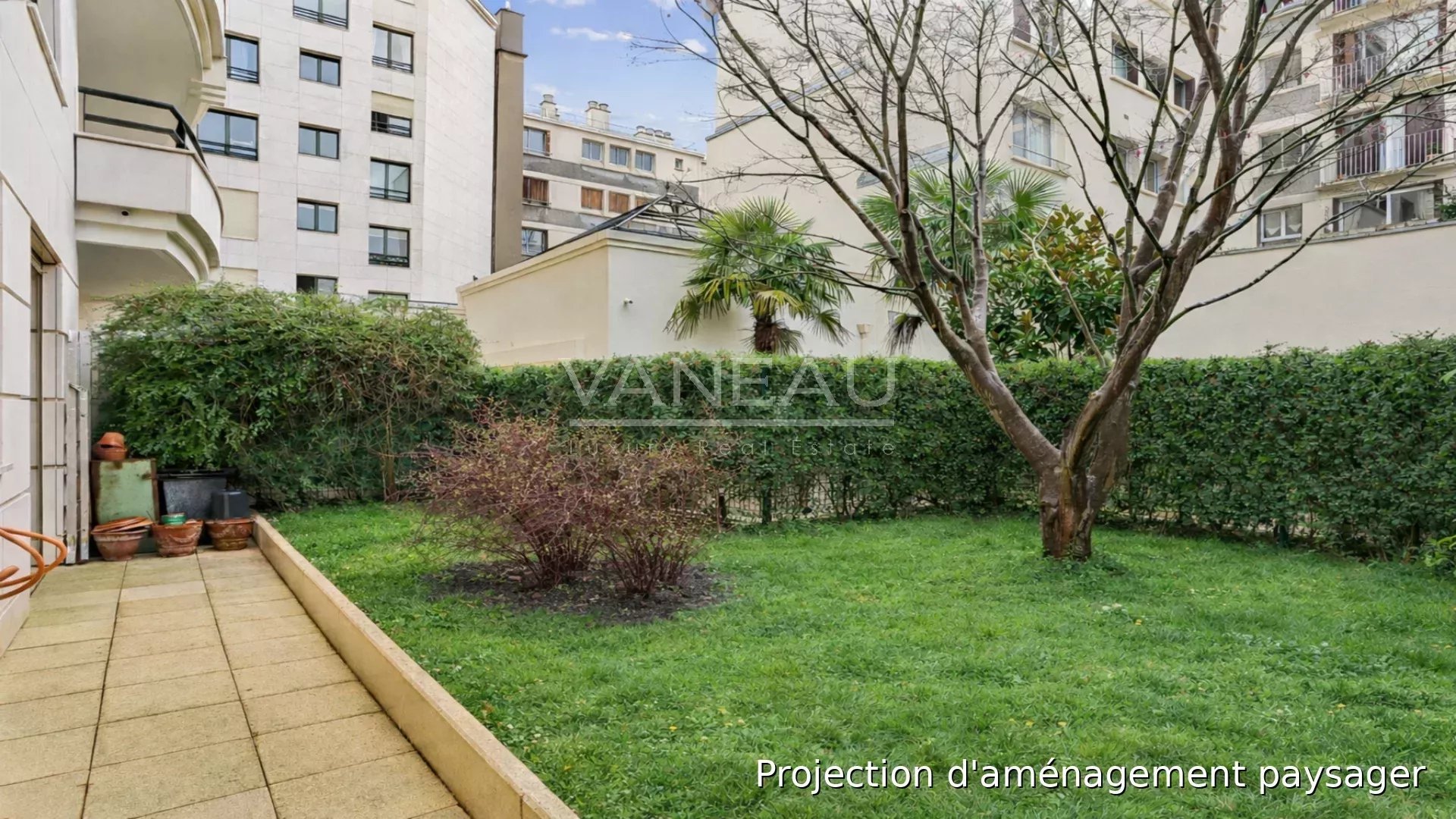 Two-room apartment with quiet garden terrace