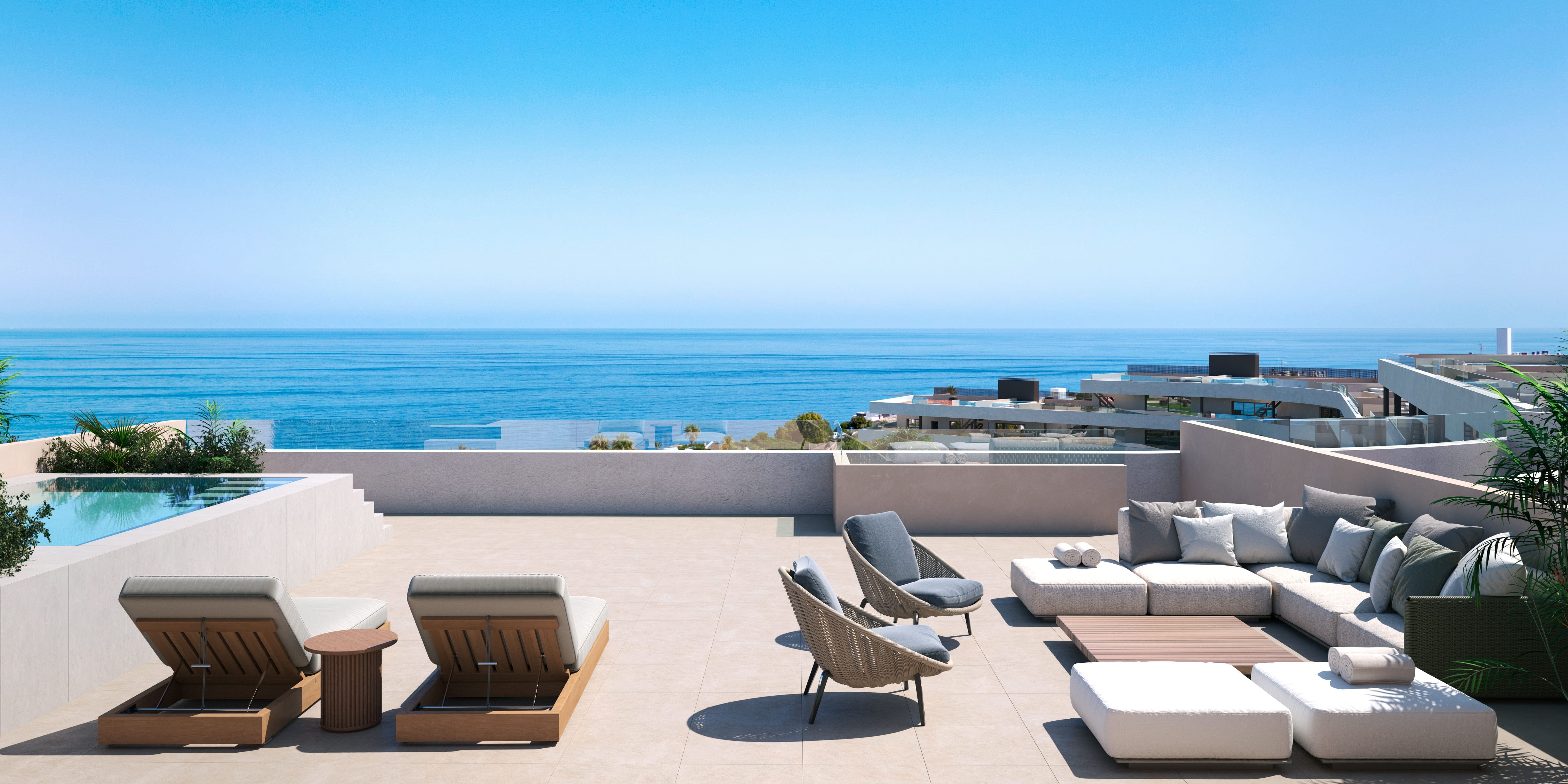 Apartment with sea views