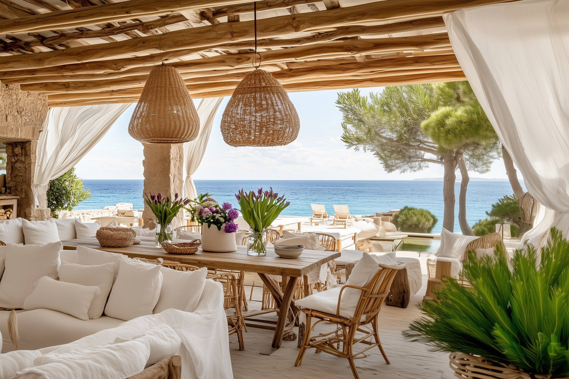 AWARD WINNING LUXURY REAL ESTATE AGENCY, BOHO BLISS: STYLISH BEACHFRONT TOWNHOUSE WITH STUNNING VIEWS