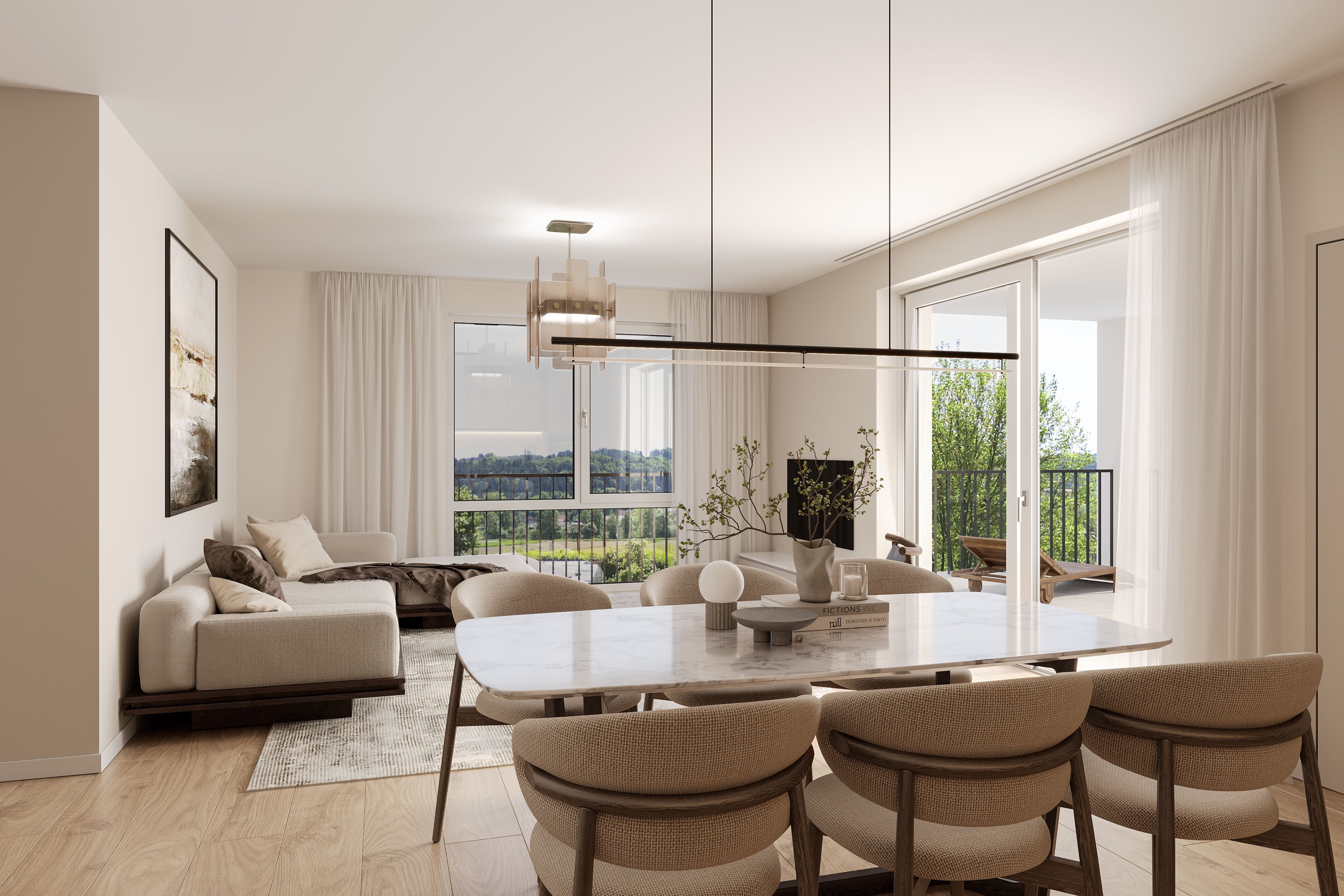 3.5-room attic with a view, terrace - buy in Schaffhausen