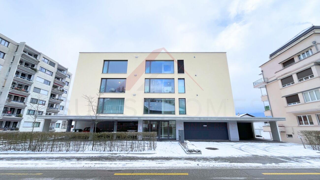 Delémont center - Superb recent 4.5 room apartment with large terrace and unobstructed view, luxury building